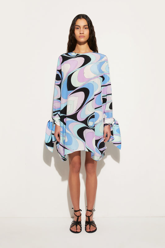 Onde -Print Silk Kaftan View 2 - Pucci
