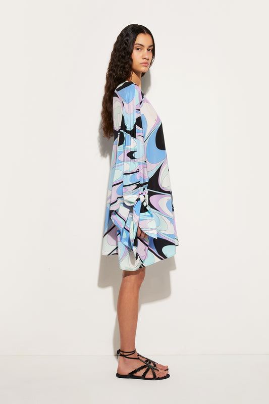 Onde -Print Silk Kaftan View 3 - Pucci