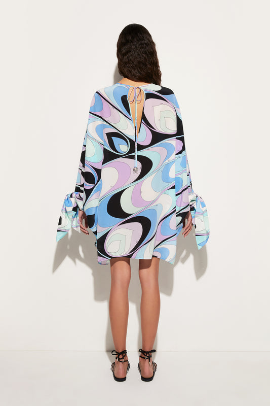 Onde -Print Silk Kaftan View 4 - Pucci