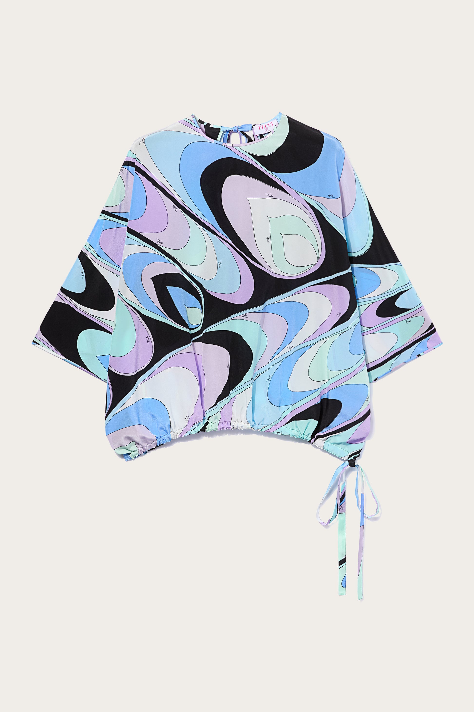Onde-Print Silk Top View 1 - Pucci