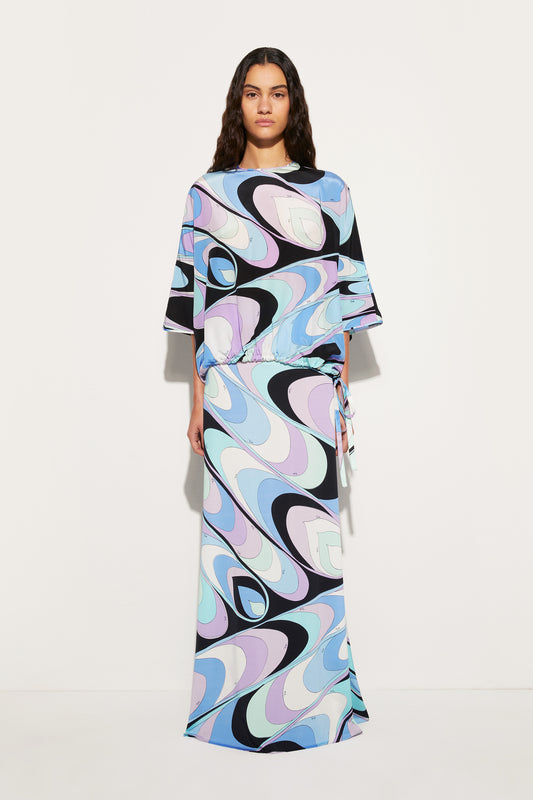 Onde-Print Silk Top View 2 - Pucci