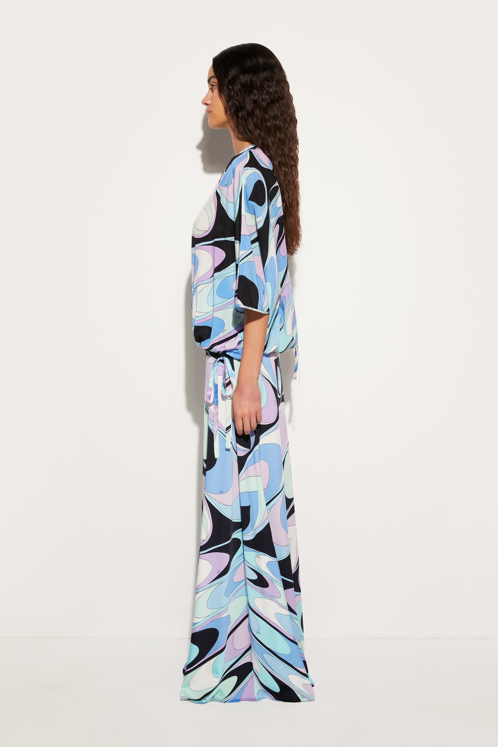 Onde-Print Silk Top View 3 - Pucci
