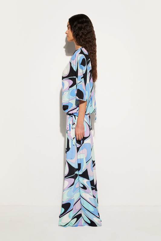 Onde-Print Silk Top View 3 - Pucci