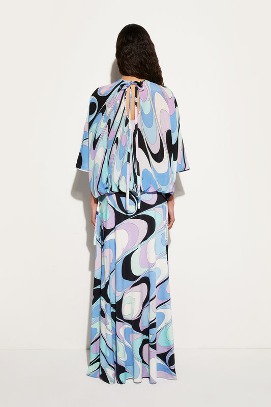 Onde-Print Silk Top View 4 - Pucci
