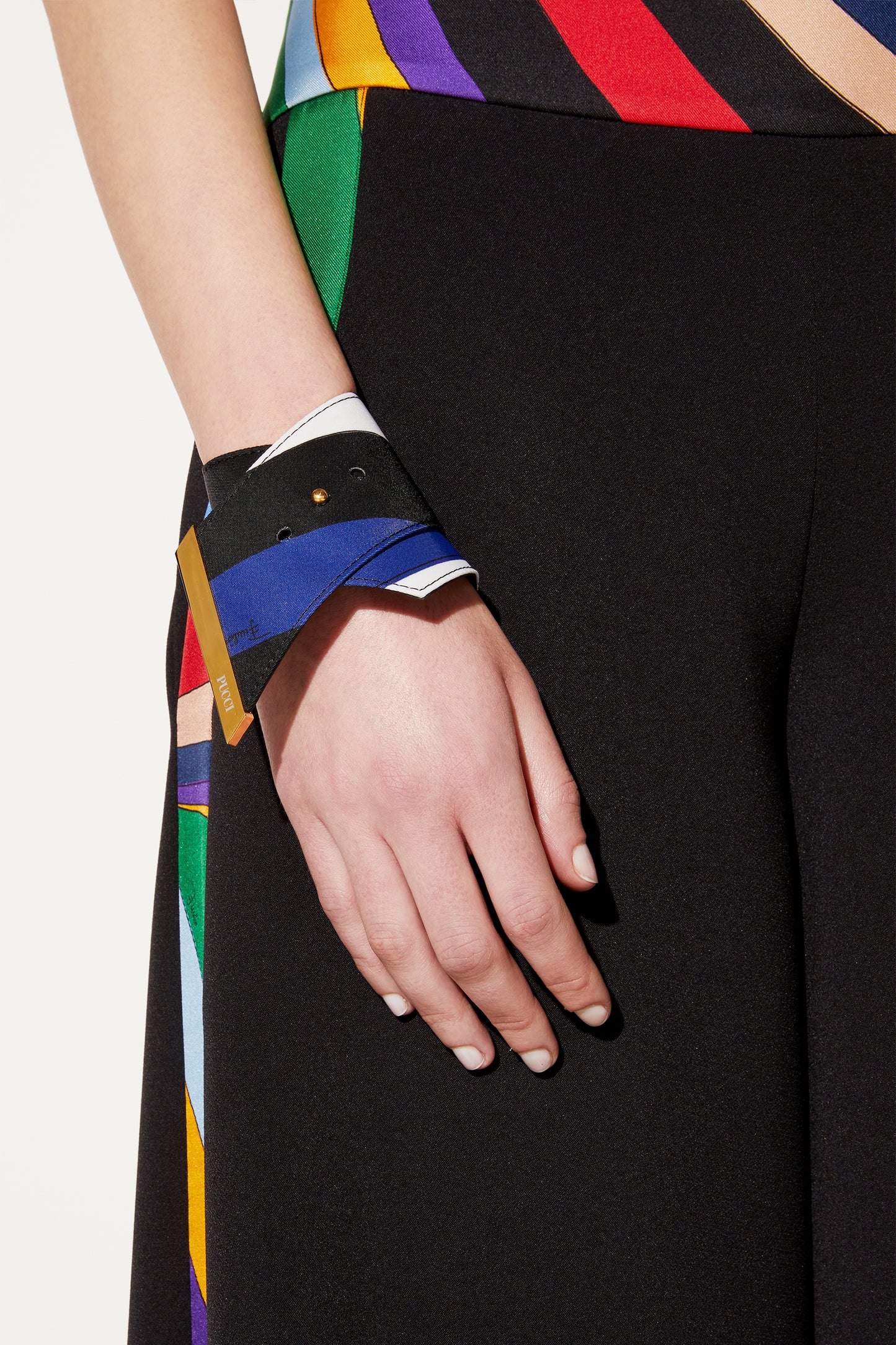 Iride-Print Foulard Bracelet View 2 - Pucci