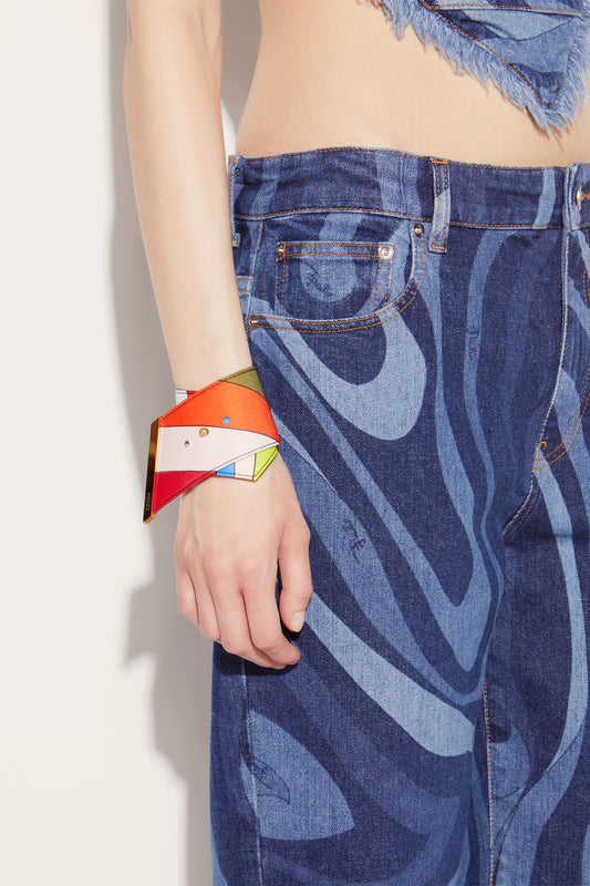 Iride-Print Foulard Bracelet View 2 - Pucci
