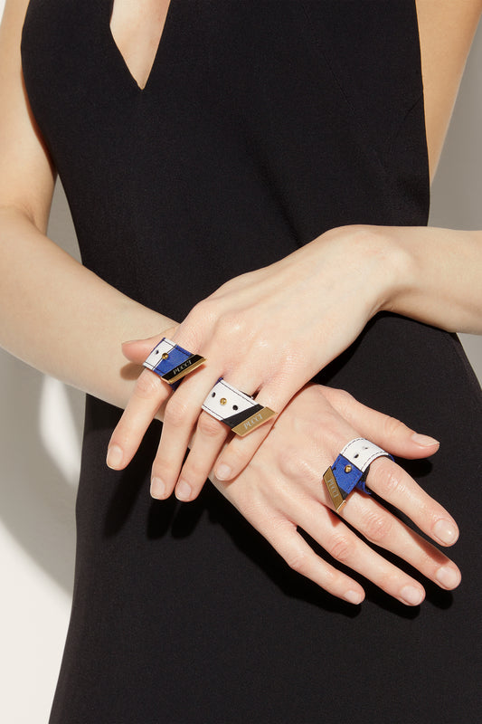 Iride-Print Foulard Ring Set View 2 - Pucci