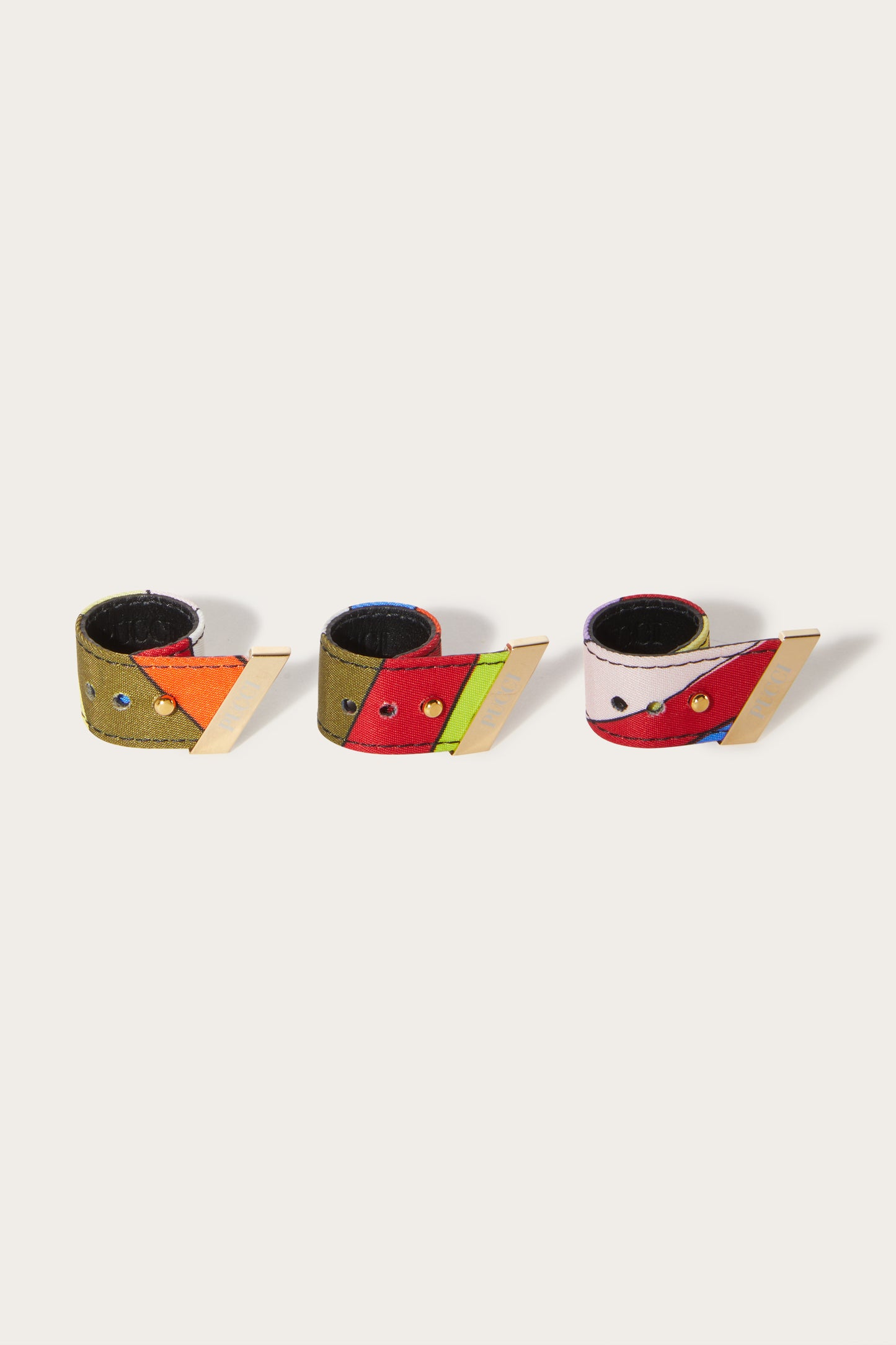 Iride-Print Foulard Ring Set View 1 - Pucci