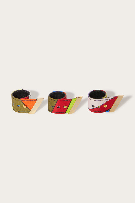 Iride-Print Foulard Ring Set View 1 - Pucci