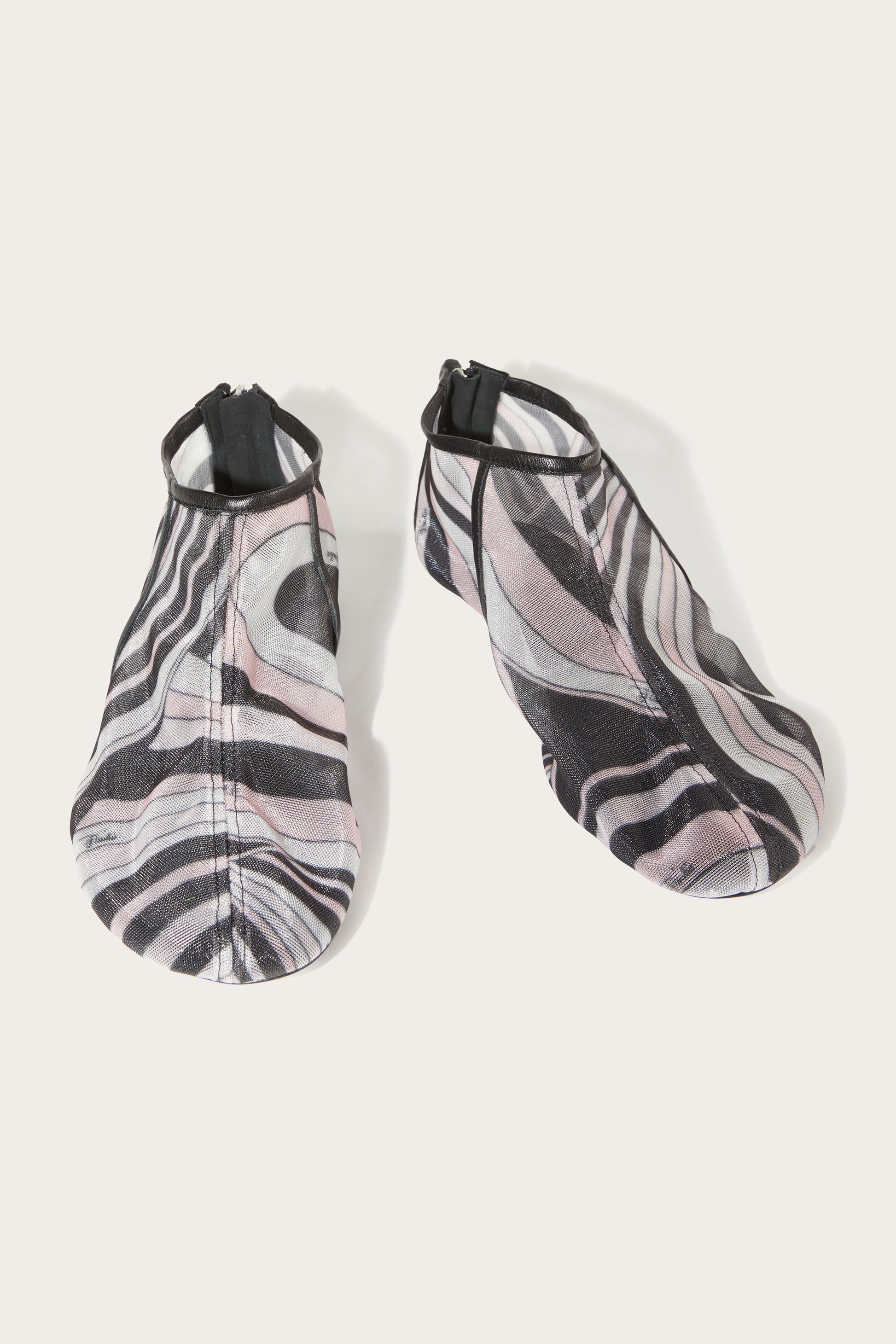 Iride-Print Mesh Flat Shoes View 5 - Pucci