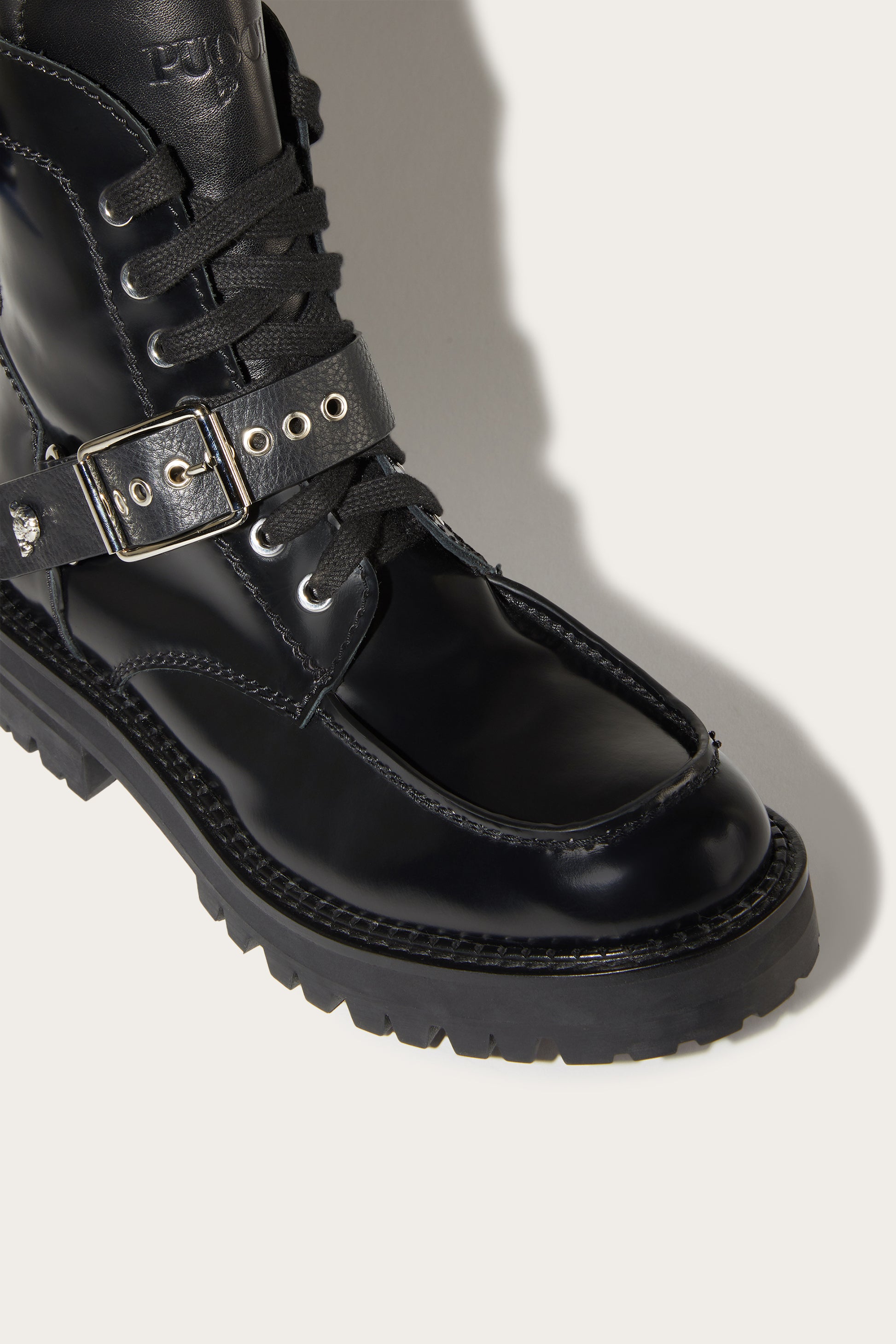 Marmo-Print Leather Boots View 3 - Pucci