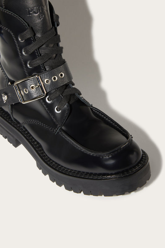 Marmo-Print Leather Boots View 3 - Pucci