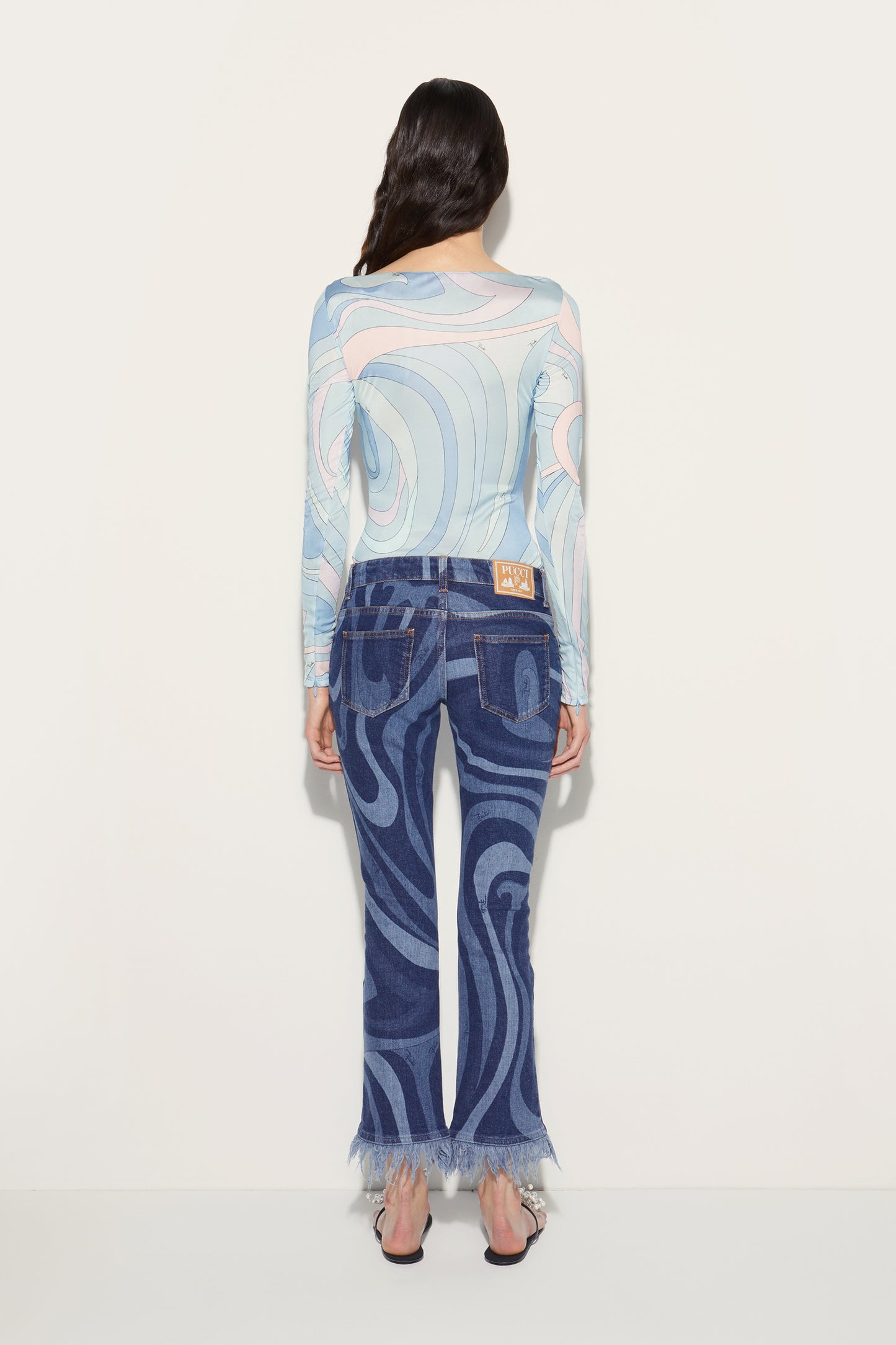Marmo-Print Jeans View 4 - Pucci