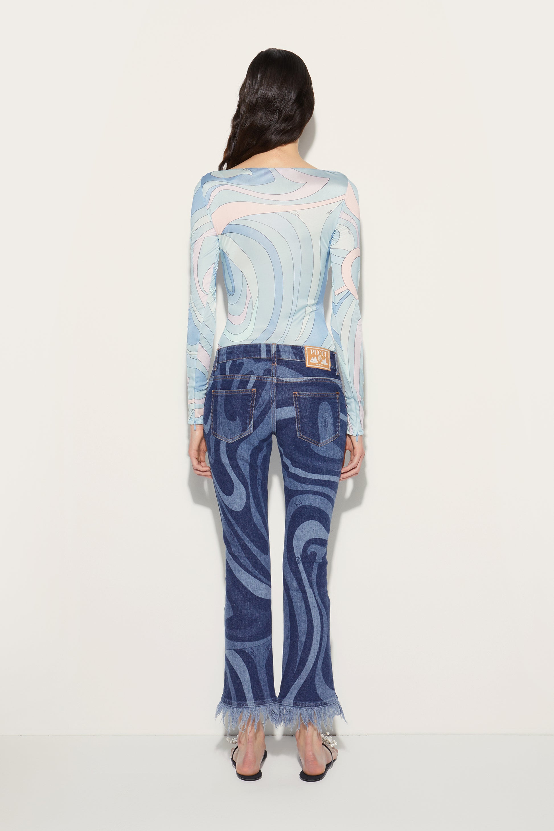Marmo-Print Jeans View 4 - Pucci