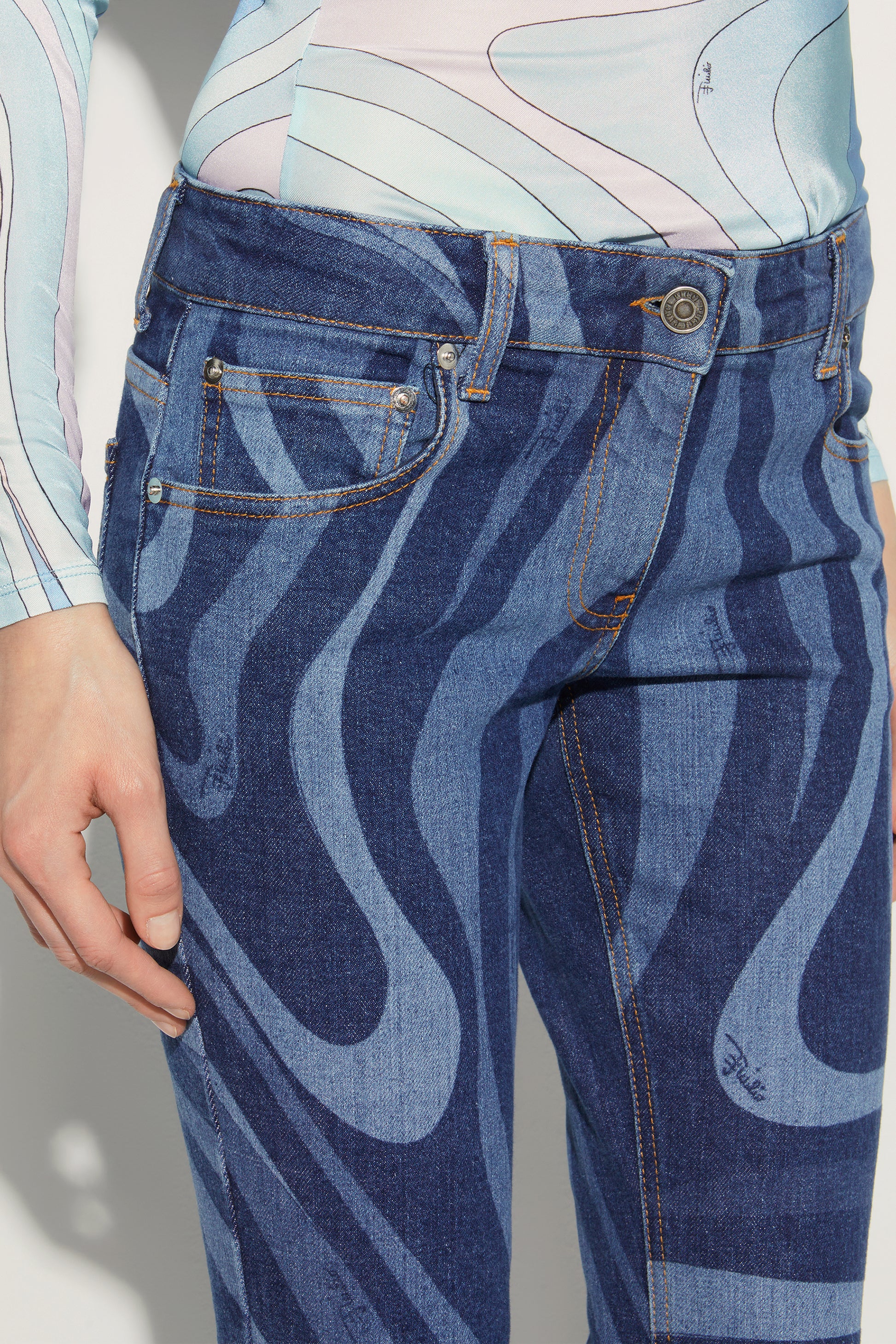 Marmo-Print Jeans View 5 - Pucci
