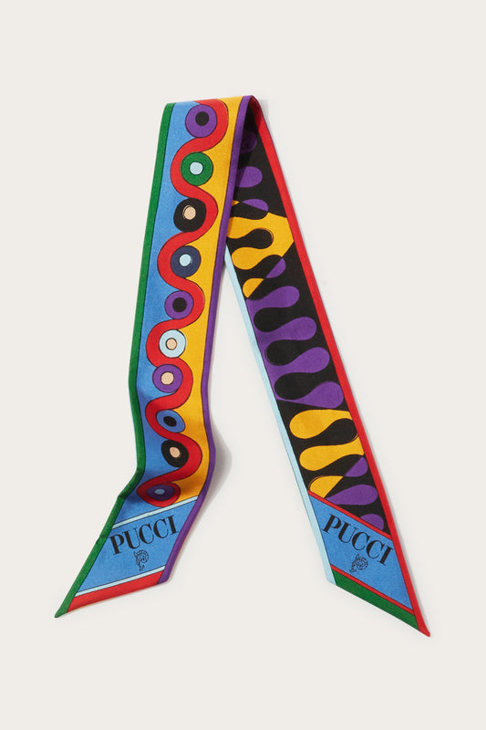 Iride And Leocorno-Print Silk-Twill Scarf View 1 - Pucci
