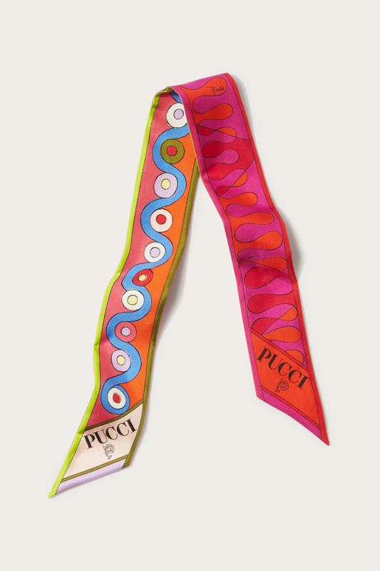 Iride And Leocorno-Print Silk-Twill Scarf View 1 - Pucci