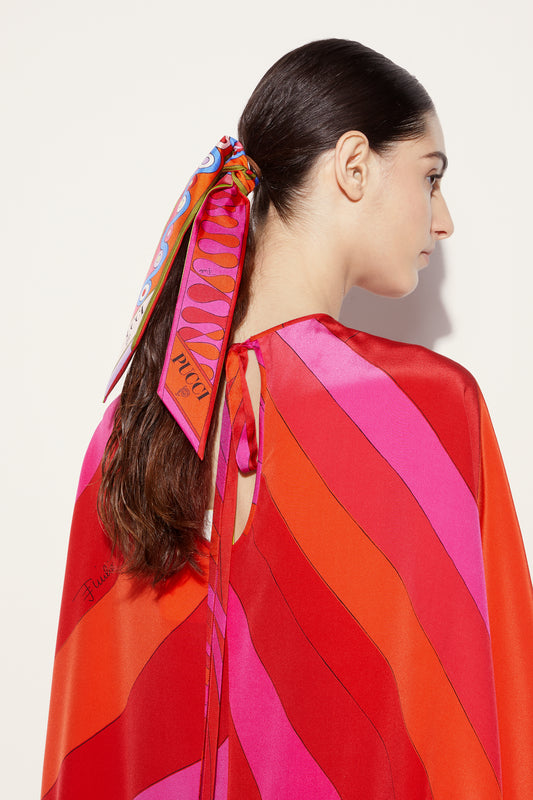 Iride And Leocorno-Print Silk-Twill Scarf View 2 - Pucci