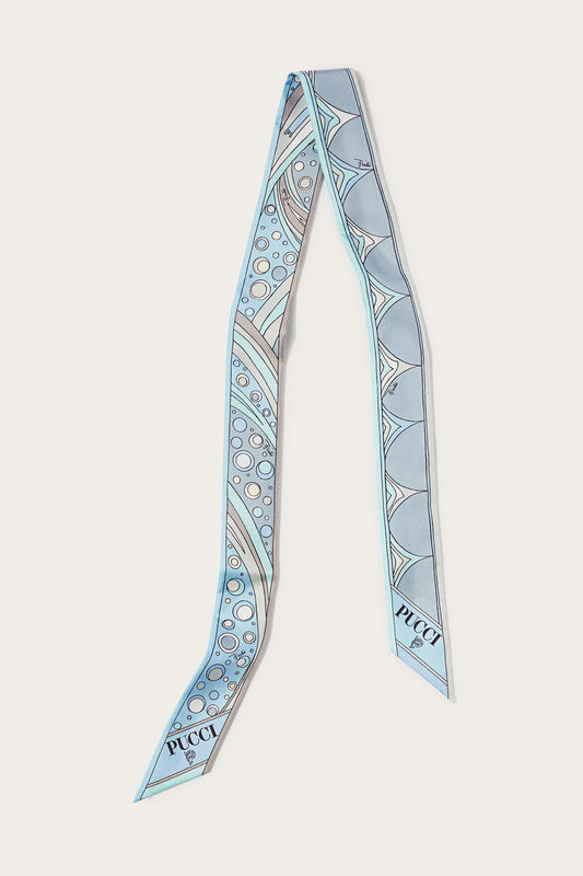 Fontane-Print Silk-Twill Scarf View 1 - Pucci