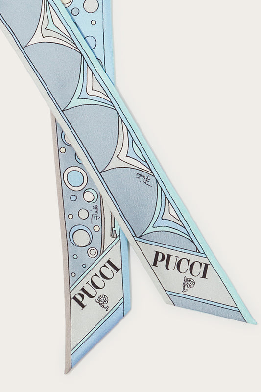 Fontane-Print Silk-Twill Scarf View 3 - Pucci