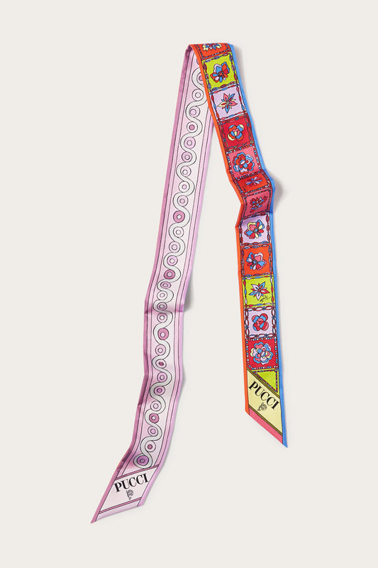 Iride And Festa-Print Silk-Twill Scarf View 1 - Pucci