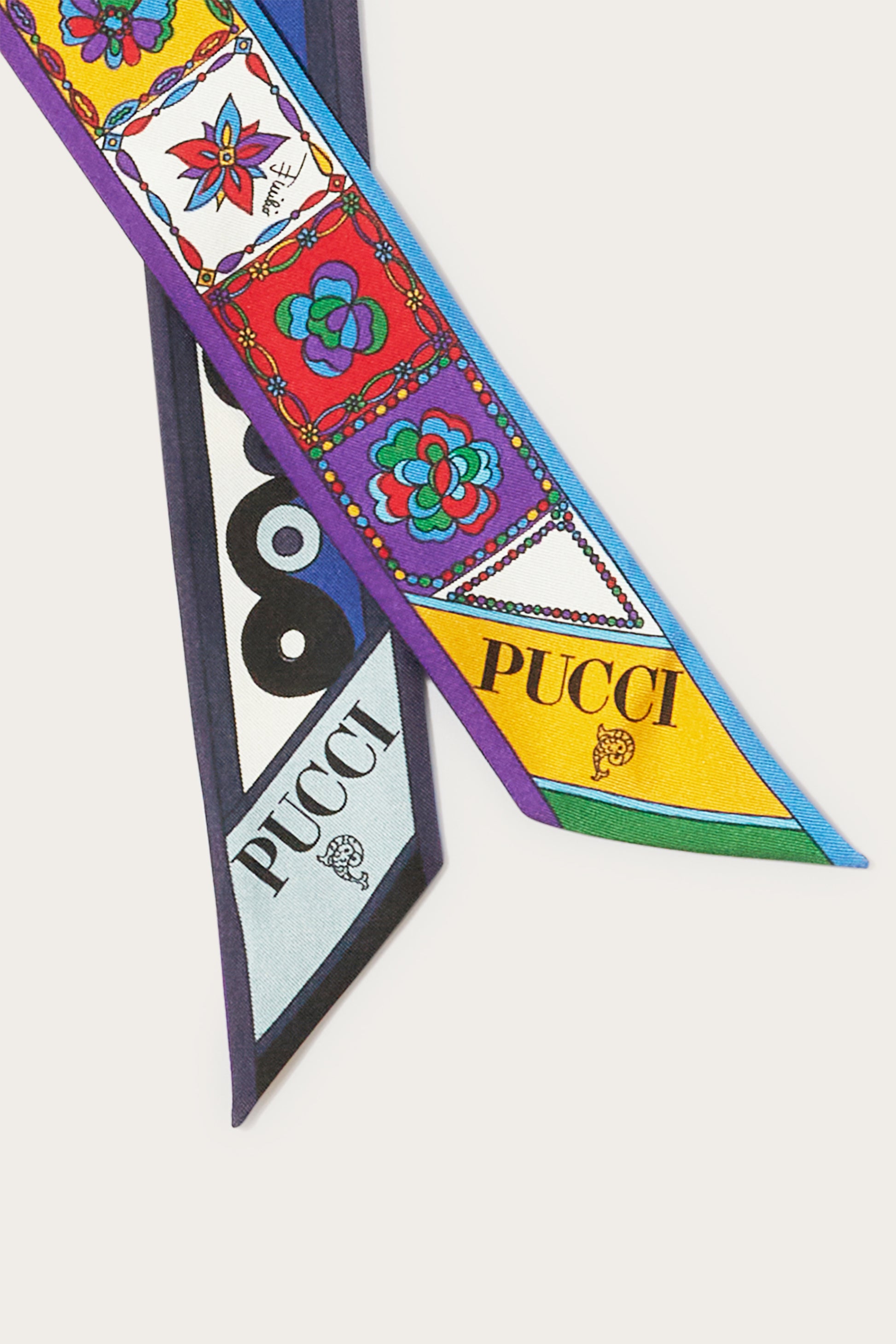 Iride And Festa-Print Silk-Twill Scarf View 3 - Pucci