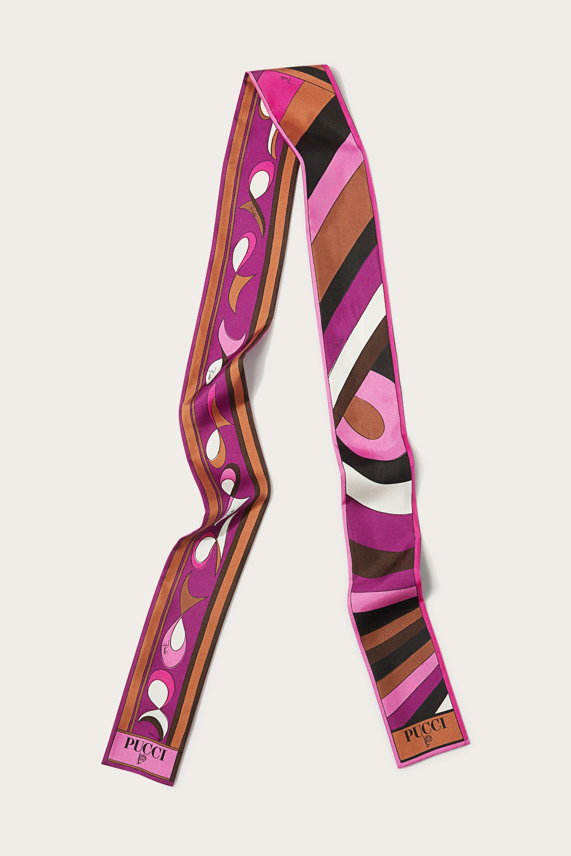Iride And Pesci-Print Silk-Twill Scarf View 1 - Pucci