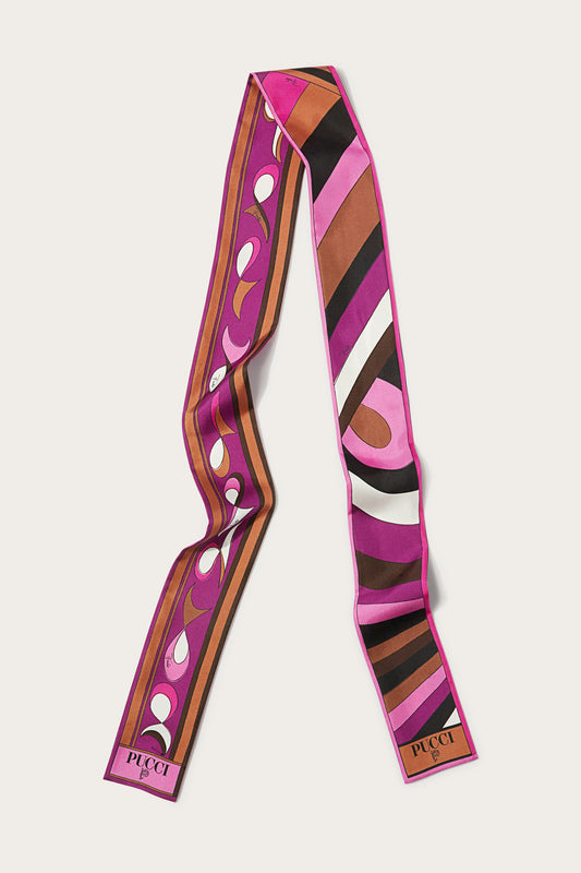 Iride And Pesci-Print Silk-Twill Scarf View 1 - Pucci