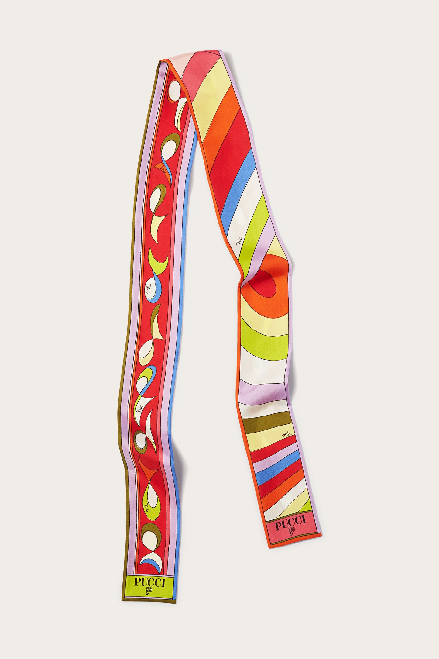 Iride And Pesci-Print Silk-Twill Scarf View 1 - Pucci