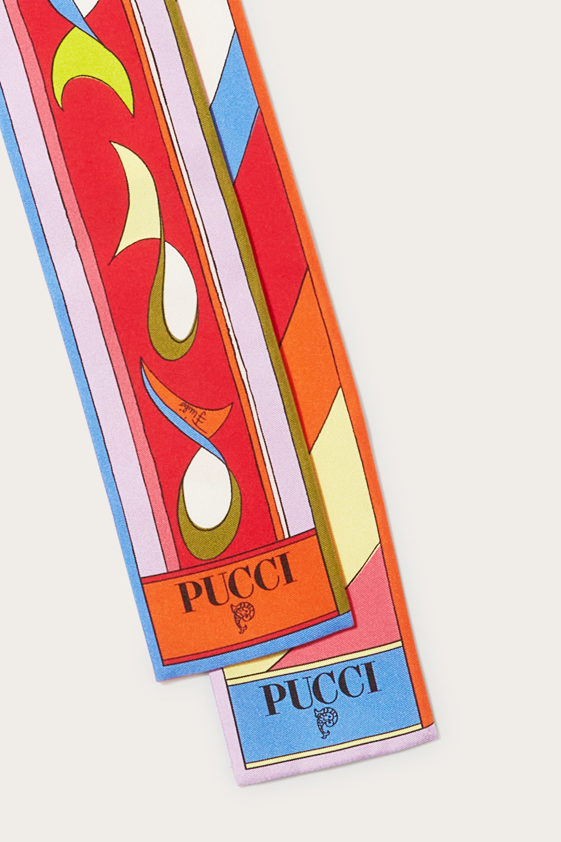 Iride And Pesci-Print Silk-Twill Scarf View 3 - Pucci