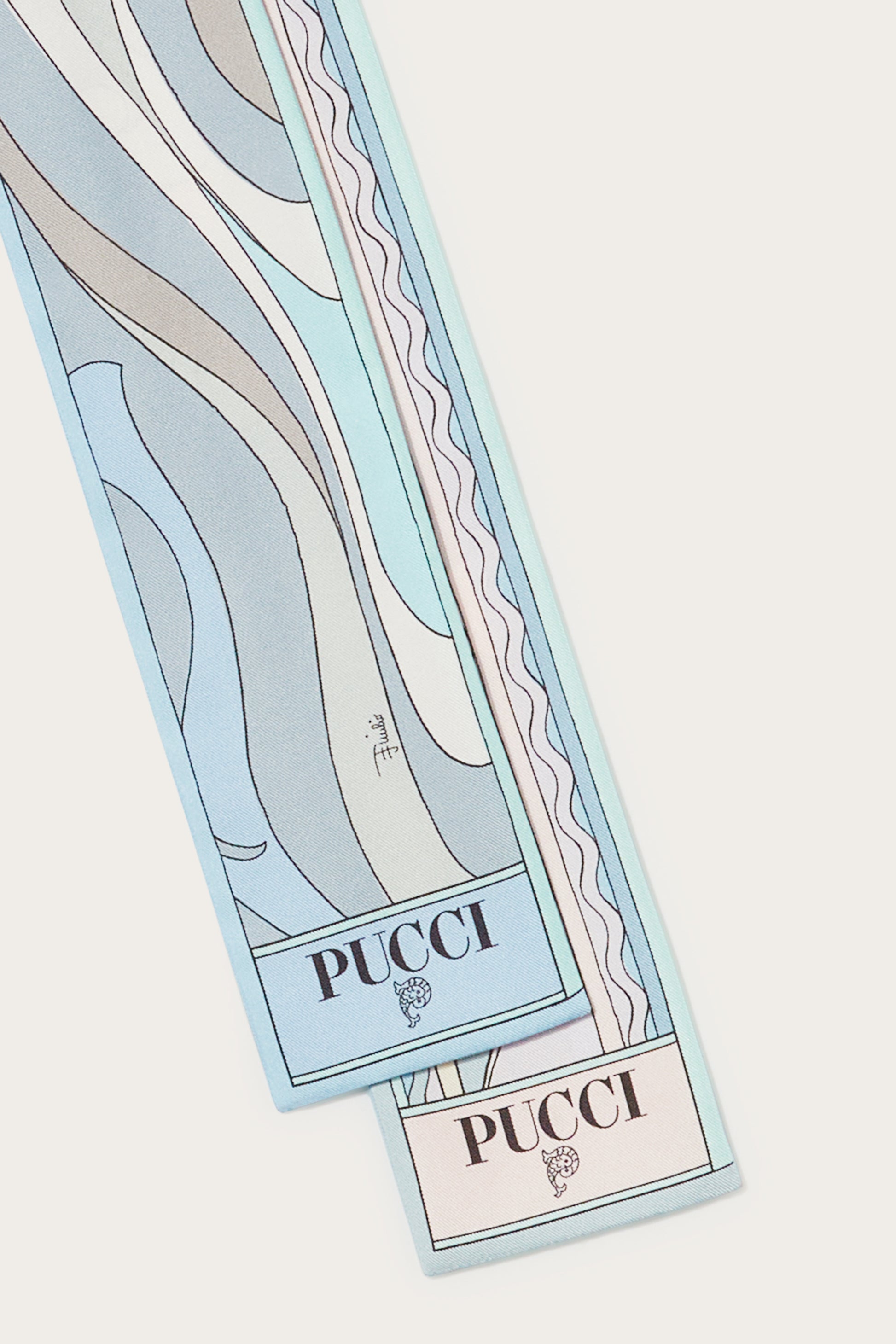 Marmo And Boucle-Print Silk-Twill Scarf View 3 - Pucci