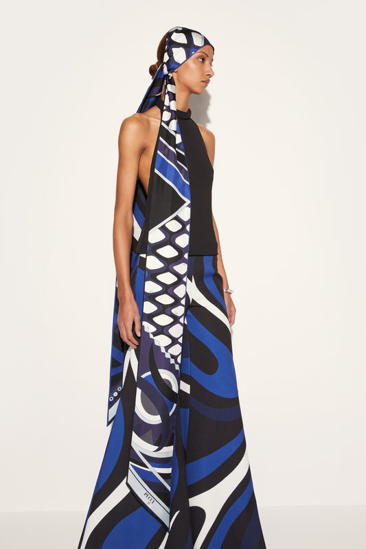 Iride And Vivara-Print Silk-Twill Maxi Scarf View 2 - Pucci