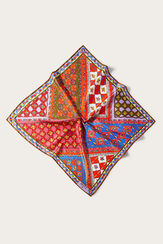 Festa-Print Large Silk-Twill Carré View 1 - Pucci