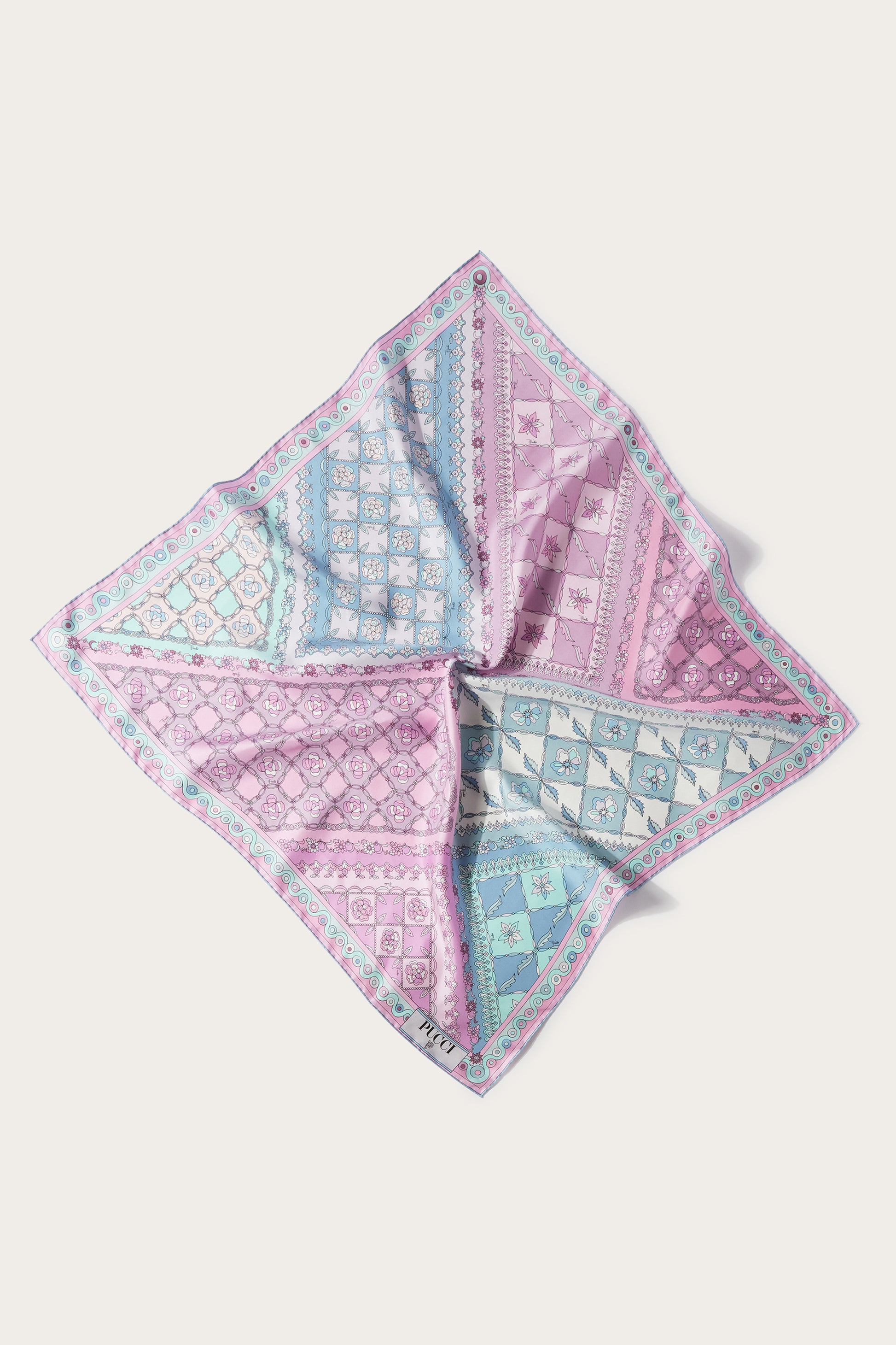 Festa-Print Large Silk-Twill Carré View 1 - Pucci