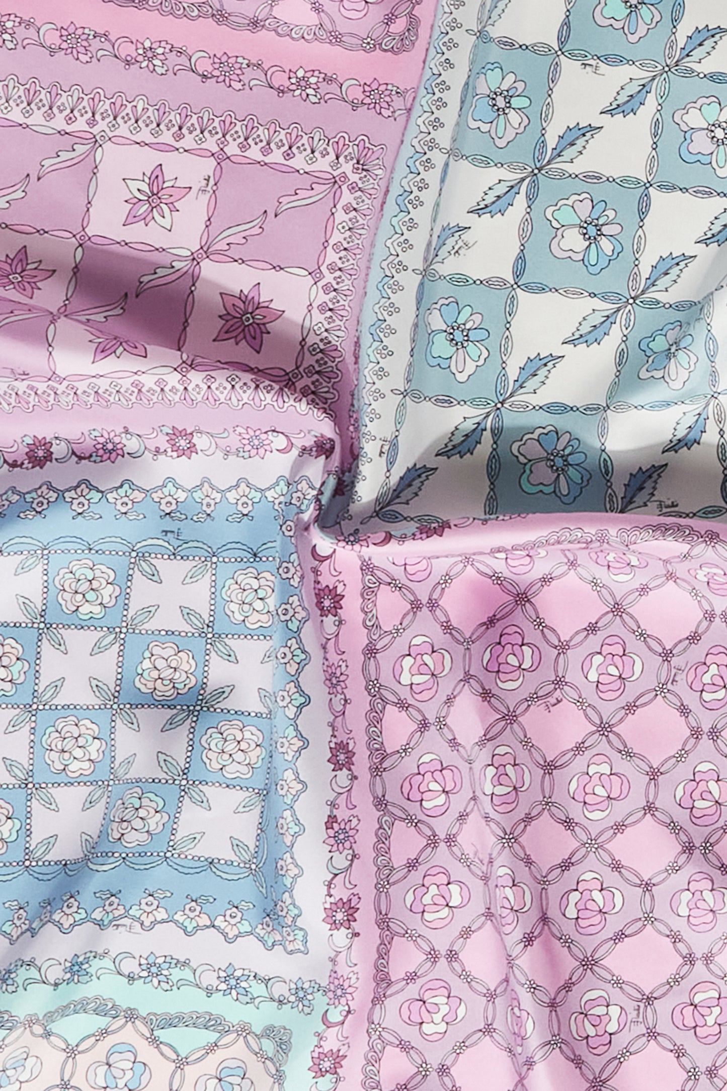Festa-Print Large Silk-Twill Carré View 3 - Pucci