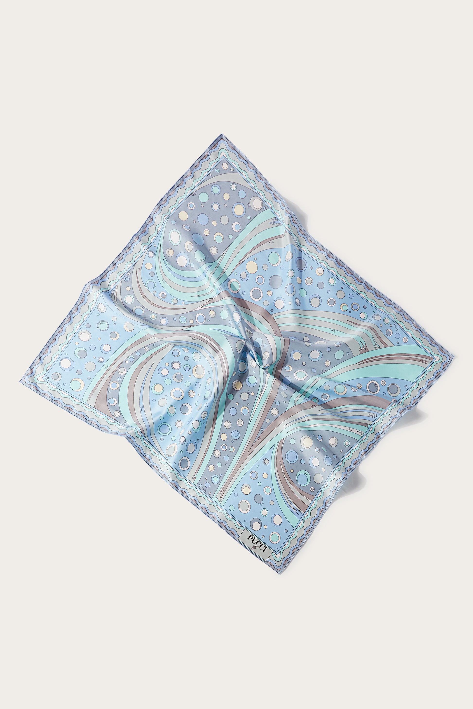 Fontane-Print Large Silk-Twill Carré View 1 - Pucci