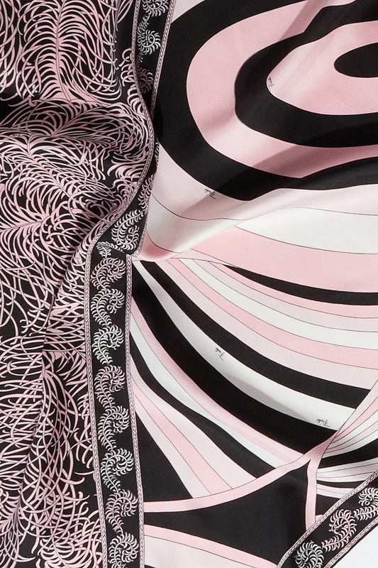 Iride And Struzzo-Print Large Silk-Twill Carré View 3 - Pucci