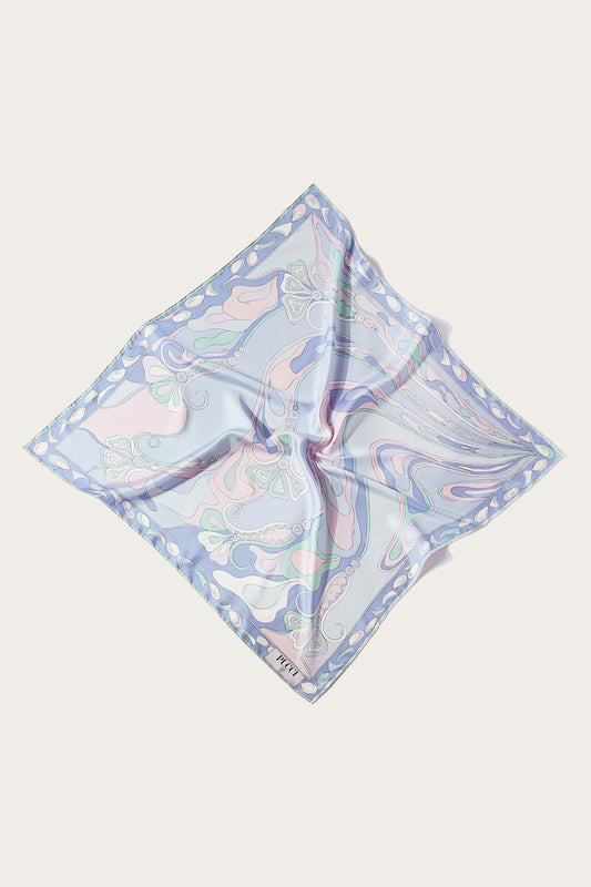 Orchidee-Print Large Silk-Twill Carré View 1 - Pucci