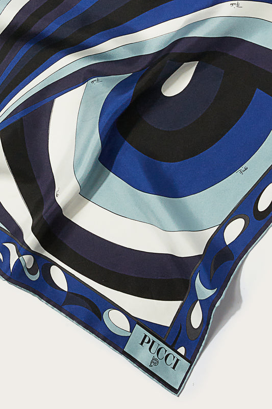 Iride-Print Small Silk-Twill Carré View 3 - Pucci