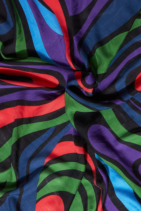 Marmo-Print Large Scarf View 3 - Pucci