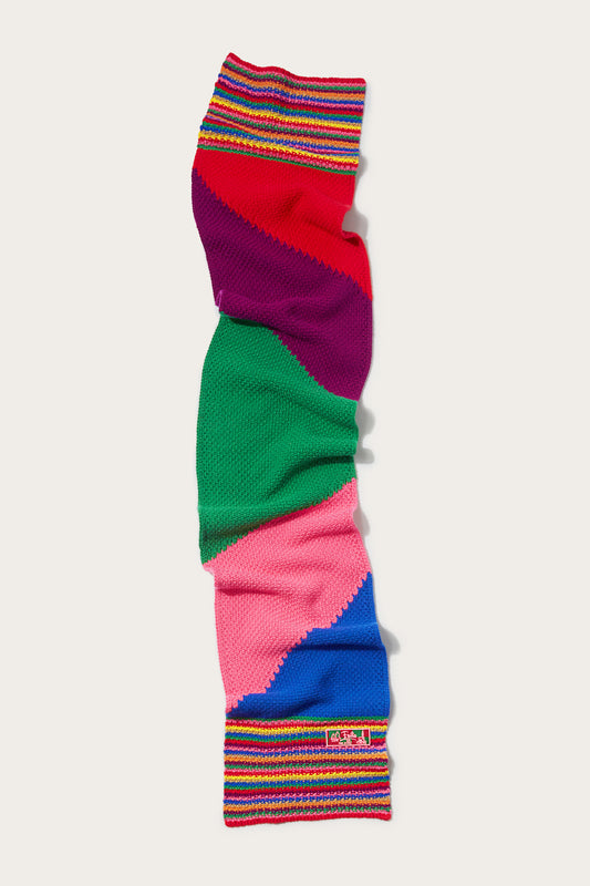 Colourblock Wool Scarf View 1 - Pucci