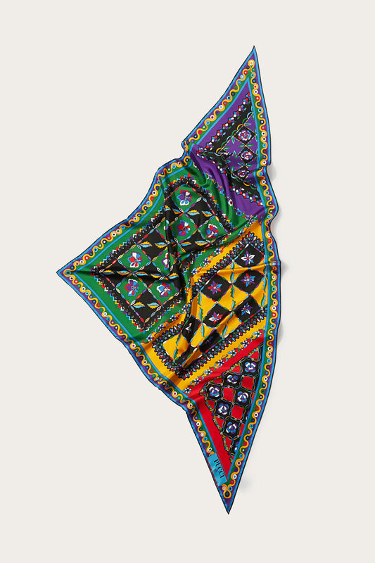 Festa-Print Silk-Twill Scarf View 1 - Pucci