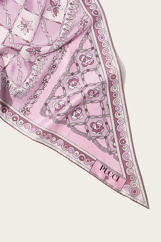 Festa-Print Silk-Twill Scarf View 3 - Pucci