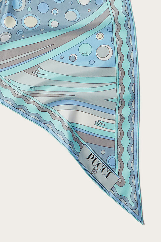 Fontane-Print Silk-Twill Scarf View 3 - Pucci