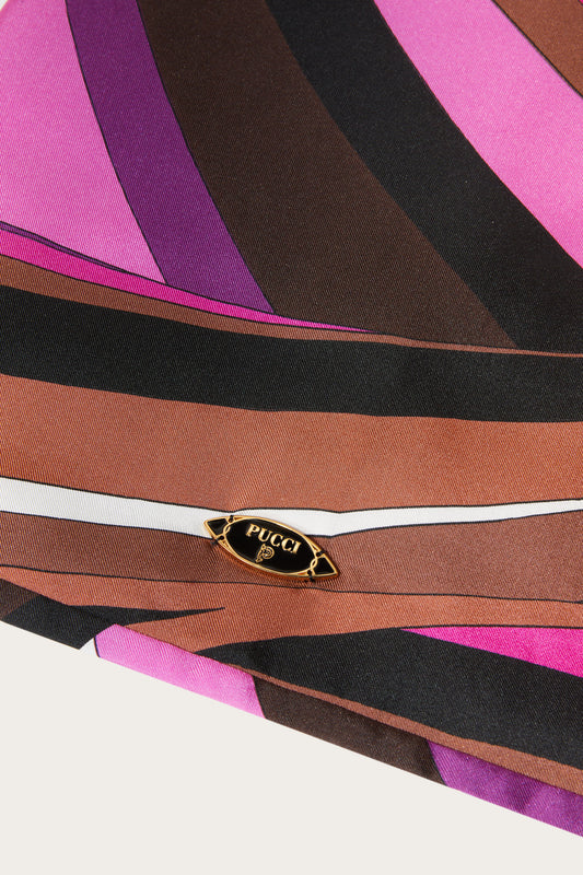 Iride-Print Silk-Twill Snood View 3 - Pucci