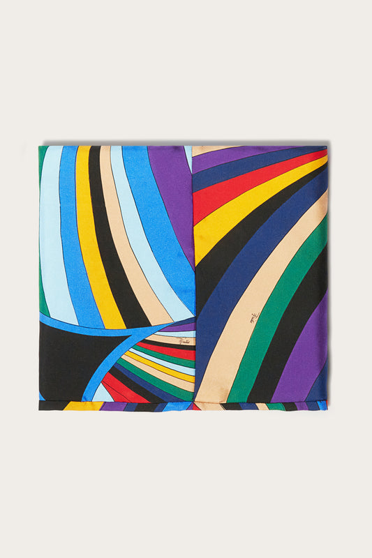 Iride-Print Silk-Twill Snood View 3 - Pucci
