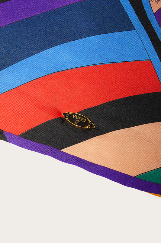 Iride-Print Silk-Twill Snood View 4 - Pucci