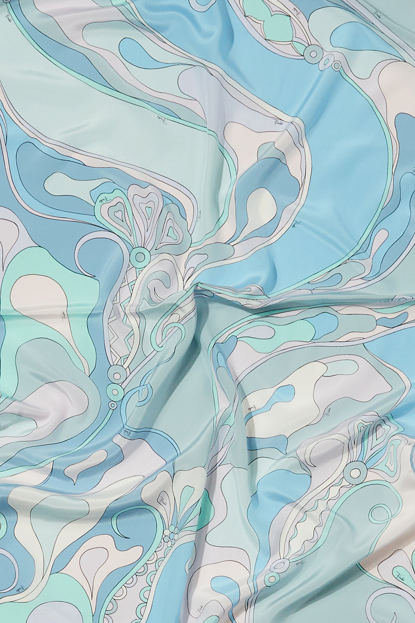 Orchidee-Print Silk Stole View 2 - Pucci