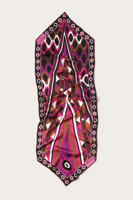 Vivara-Print Silk-Twill Losange View 1 - Pucci