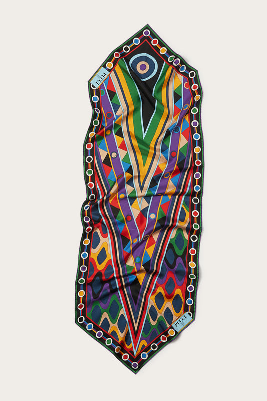 Vivara-Print Silk-Twill Losange View 1 - Pucci